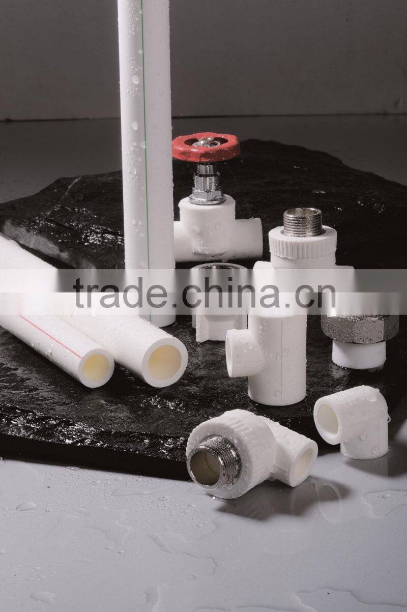 white High Quality ppr fitting double equal socket