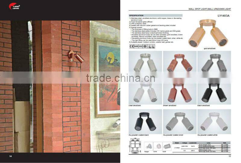 316 stainless steel LED wall mounted light