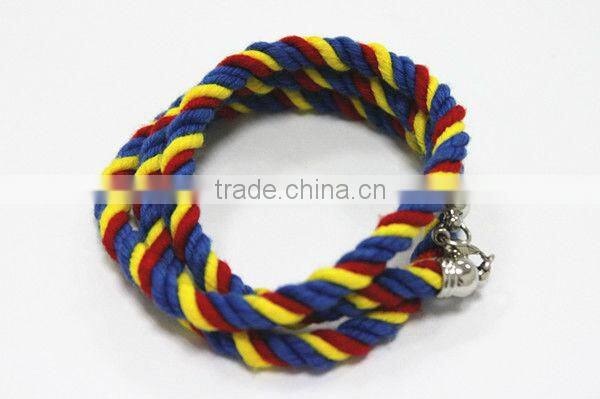 2013 New Arrival Bracelet Cotton Bracelet With Lobster Clasp Bracelet Manufactures & Suppliers & Factory