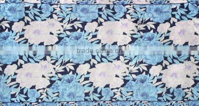 floral printing cute popular polyester viscose infinity scarf