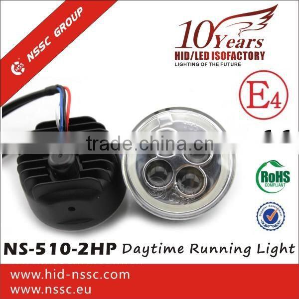 China supplier led drl fog light, 9-32V daytime running light with E4 R87