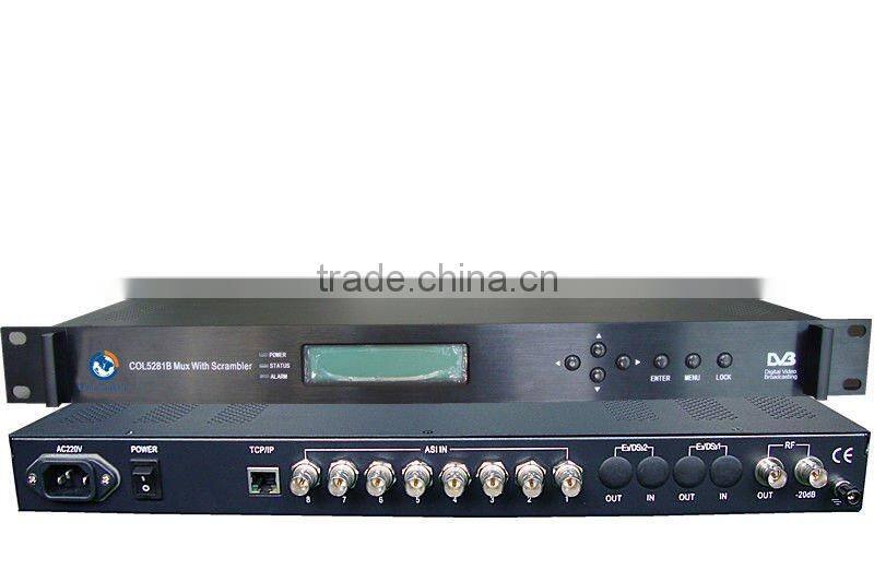 DVB Multiplexer with scrambler, CATV headend
