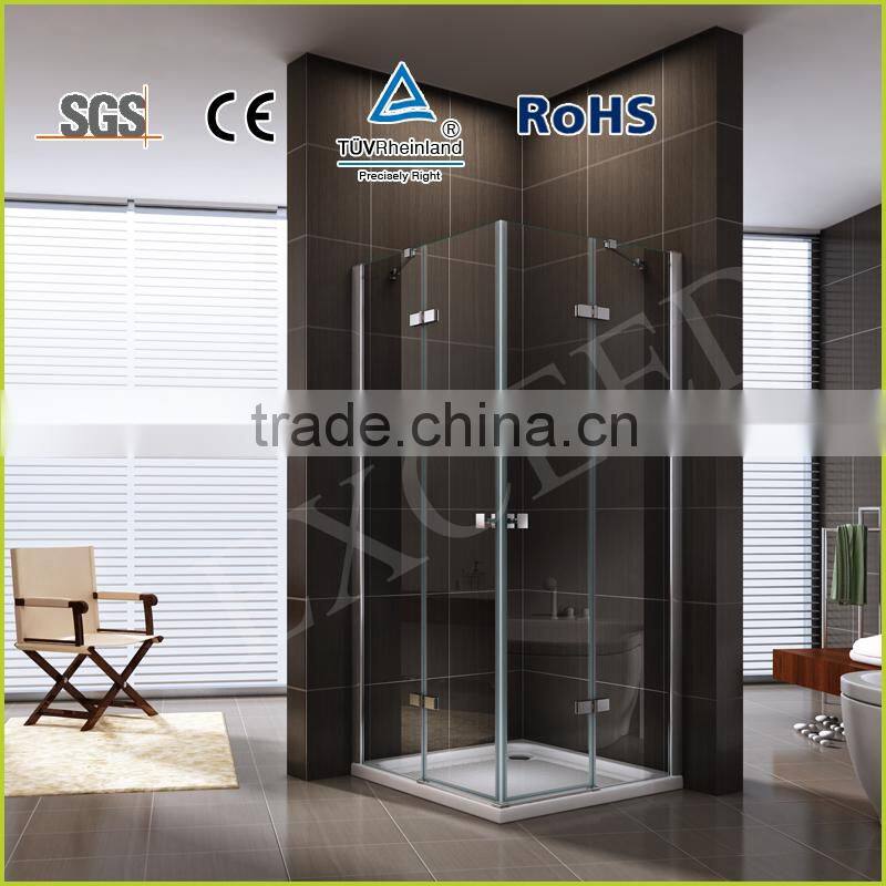 Aquare shape brass hinge shower enclosure EX-407