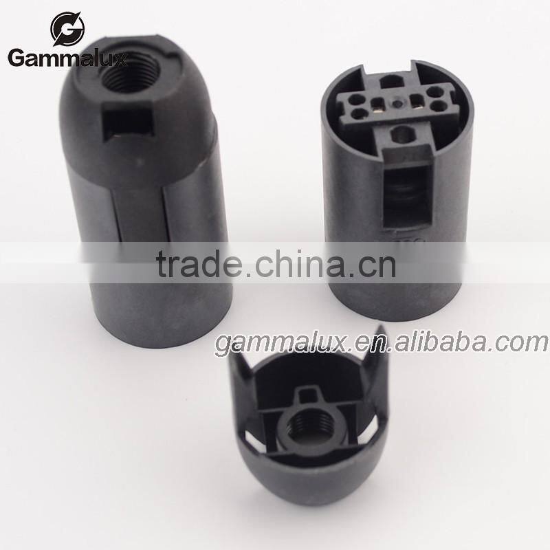 Black Color E14 Plastic Smooth Lamp Holders