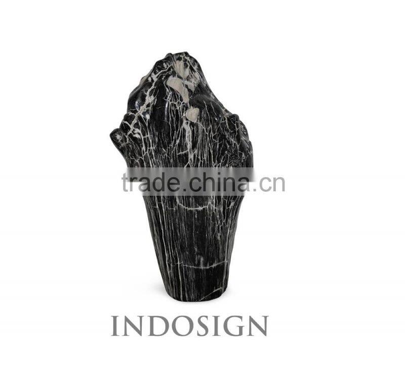 Coffee table/side table of petrified wood mosaic