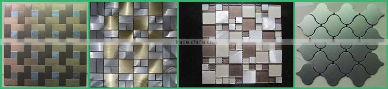 Gold square aluminium mosaic for sale