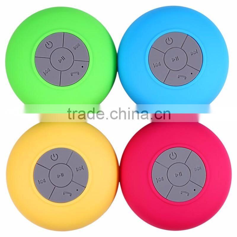 Portable Subwoofer Shower Waterproof Wireless Bluetooth Speaker Car Handsfree Receive Call Music Suction Mic For iPhone Samsung