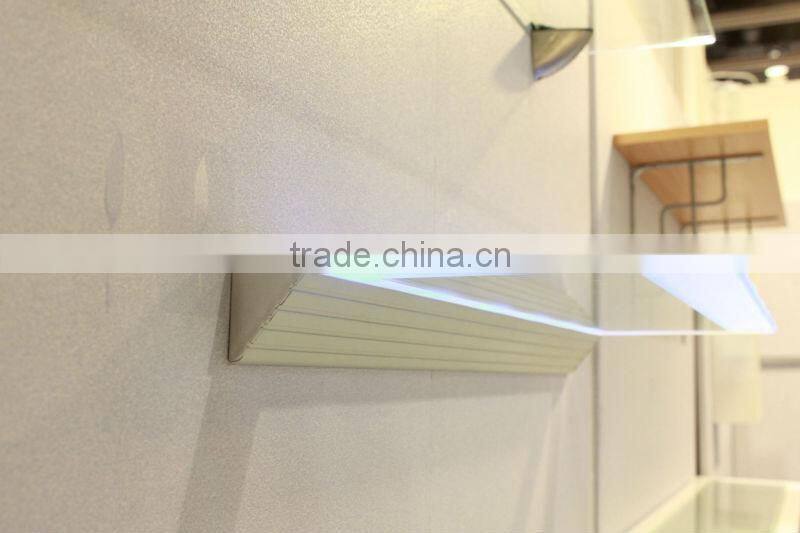 Decorative wall shelving LED lighting wall shelf