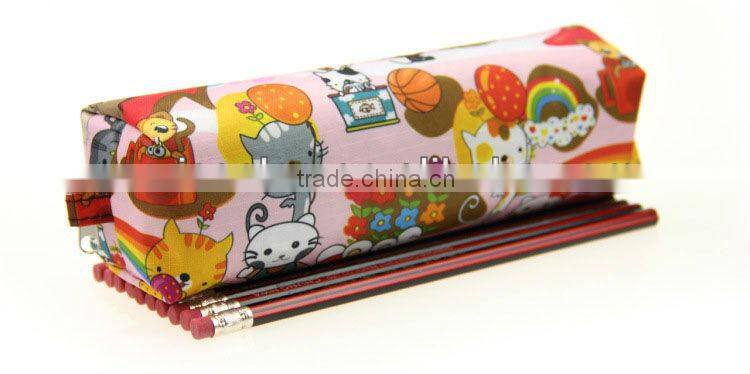 Waterproof Oxford cloth cute pencil case, large capacity Cartoon pencil bag, creative stationery bags