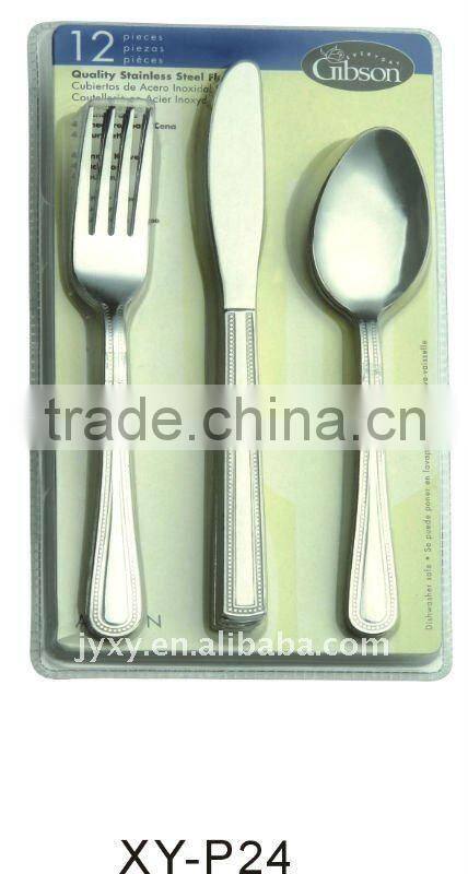 High-class Stainless Steel Dinnerware Set With Blister Packing