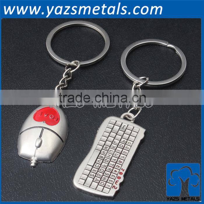 cute Custom metal couple keychain for lovers