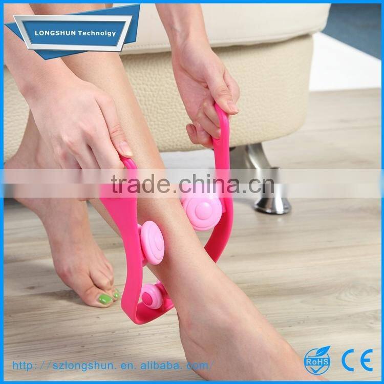 U-Shape Plastic leg massager,pedicure thighs and legs roller massager