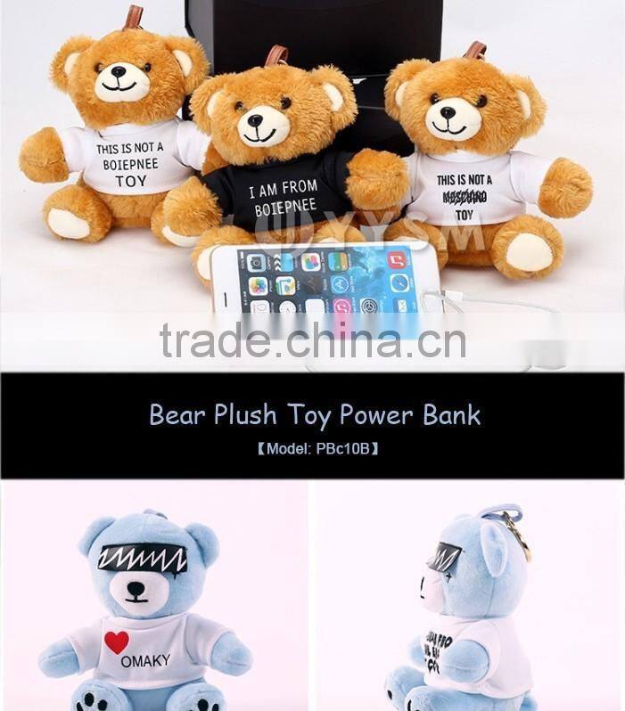 Custom Plush Power Bank Mini Teddy Bears Fancy Birthday Gift