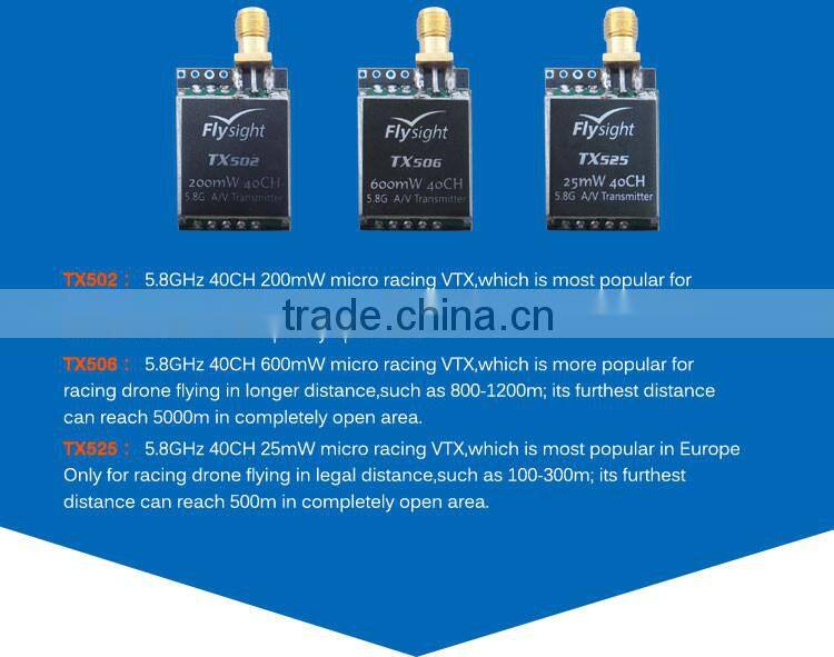 Flysight latest micro TX525 25mW 5.8ghz 40ch video transmitter
