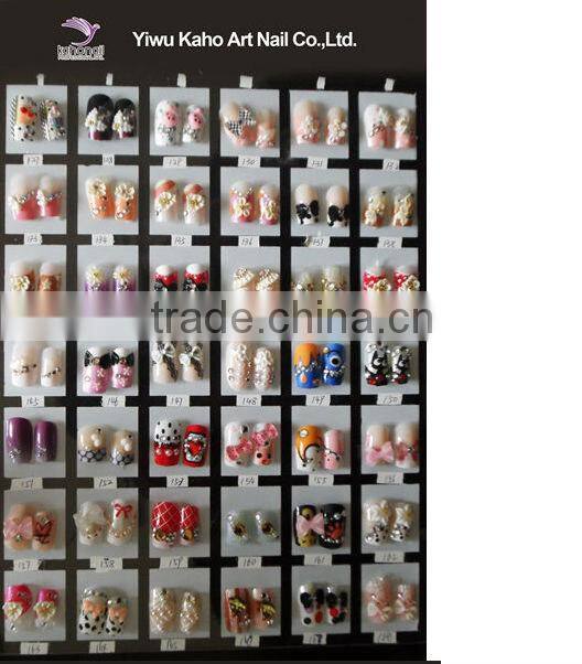 2014 Artificial Fingernails Nail tips/fashion nail art tips trio manicure nail art triple dappen dish