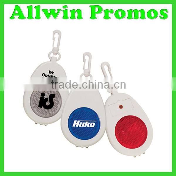 Promotional LED Flashlight Reflector with Keychain