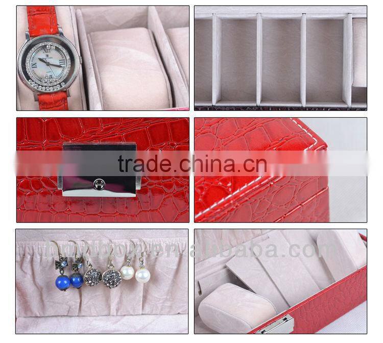 wholesale return gifts 7 slots handmade leather watch storage boxes
