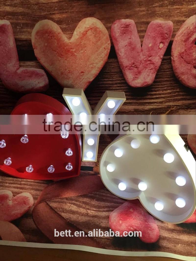 new material LED symbol shape light or marquee light for decoration