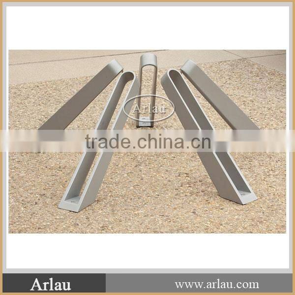 Floor mounted bike parking stand for public facilities