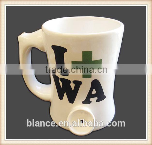 Crowdfunding ceramic mug in unquie shape mug