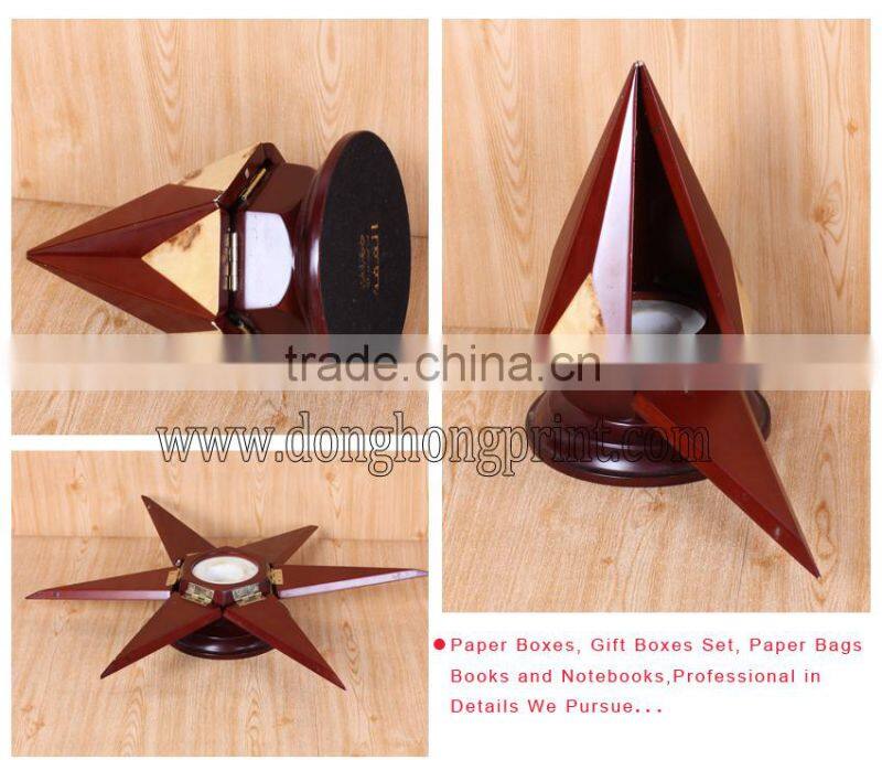 High End Design glossy unique wooden coin display box