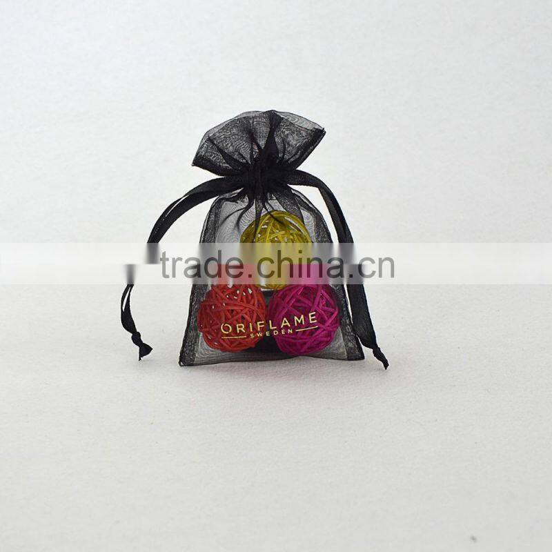 black and white paw print gift organza bags