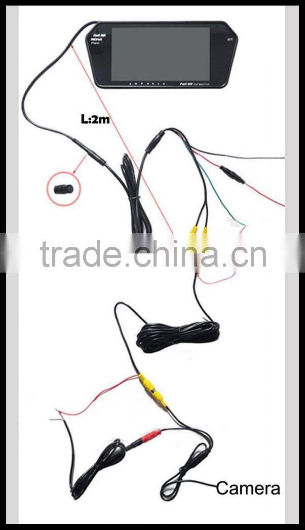 7 inch TFT Touch screen Color Car Rearview Mirror Monitor MP5 player