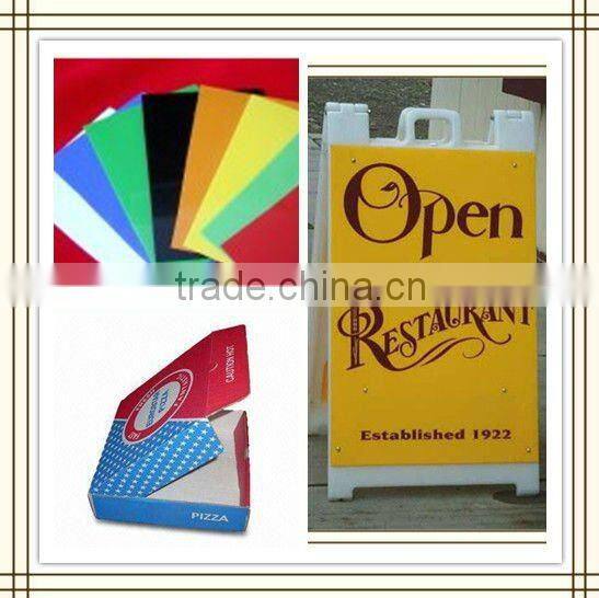 Silkscreen coreflute pp coroplast advertising signs