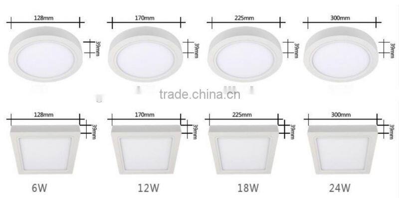 Super bright 85-265V Warm White/White/Cold White Surface Mounted LED Ceiling Light