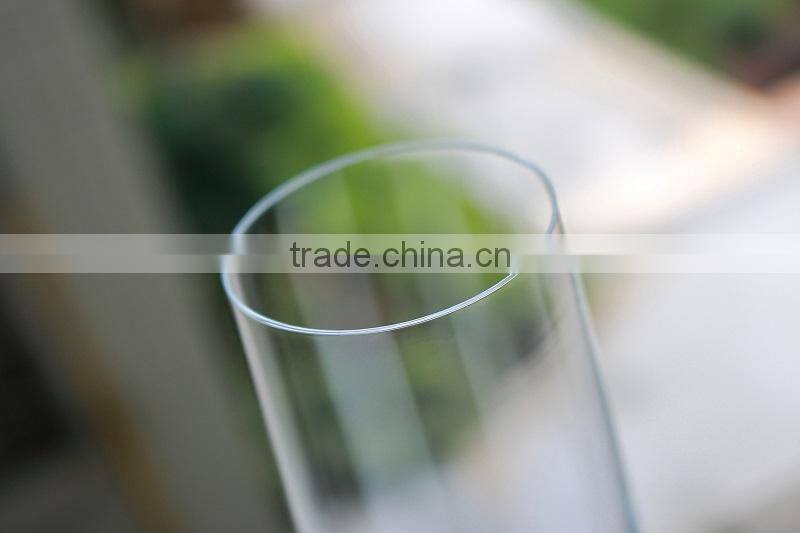 2015 new design lead free clear crystal 270ml wine glasses