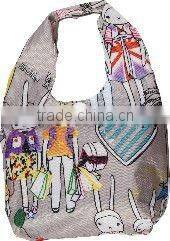 210D suprior quality polyester recycle foldable shopping bag