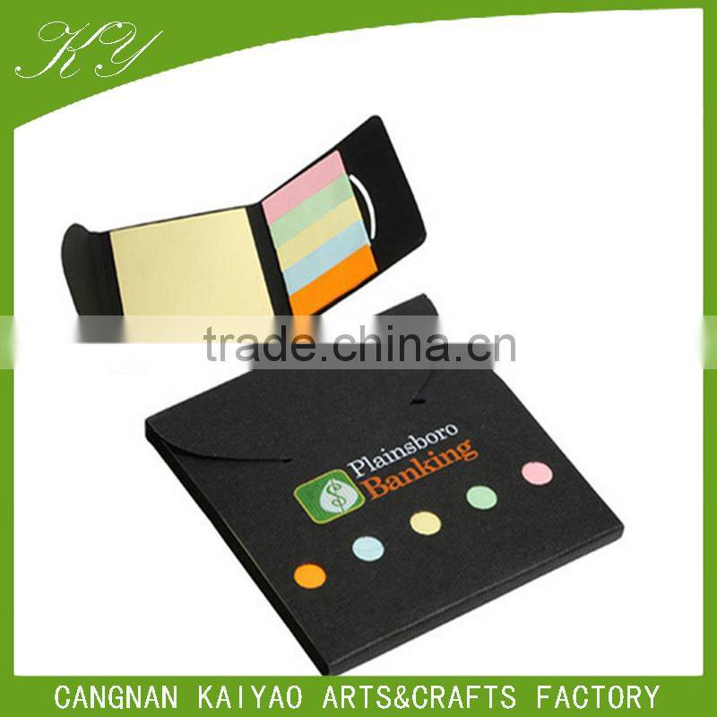 Custom Eco Memo Pad 5 Colors Bookmark Kraft Paper Sticky Notes