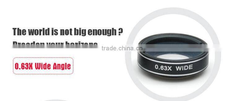 Newest Fisheye Lens 198 Degress Magnetic Clip Lens 0.6x Wide Angel 1.5x Macro Phone Camera Lens