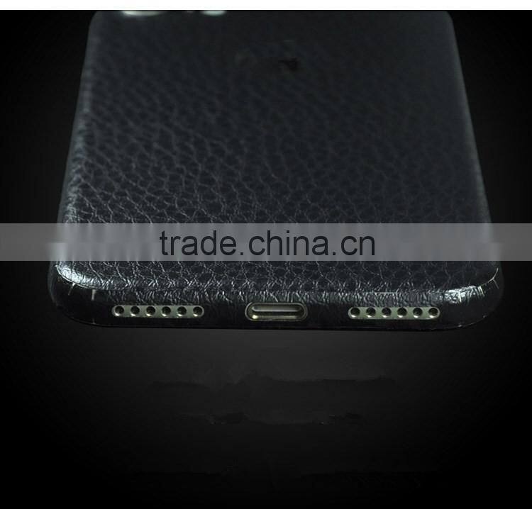 Wholesale for iPhone 7 leather sticker litchi leather skin sticker decal full body sticker