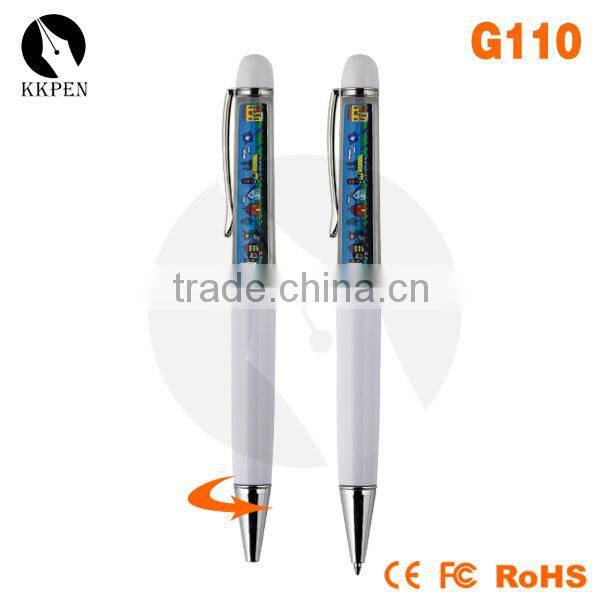 KKPEN Hot selling Custom Floating Pens/customised promotional pens/white pens with logo