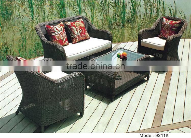 Home furniture luxury rattan sofa hotel furniture patio sofa furniture & chairs