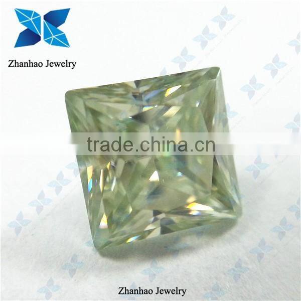 Best shinning wholesale new cutting green color moissanite for jewelry