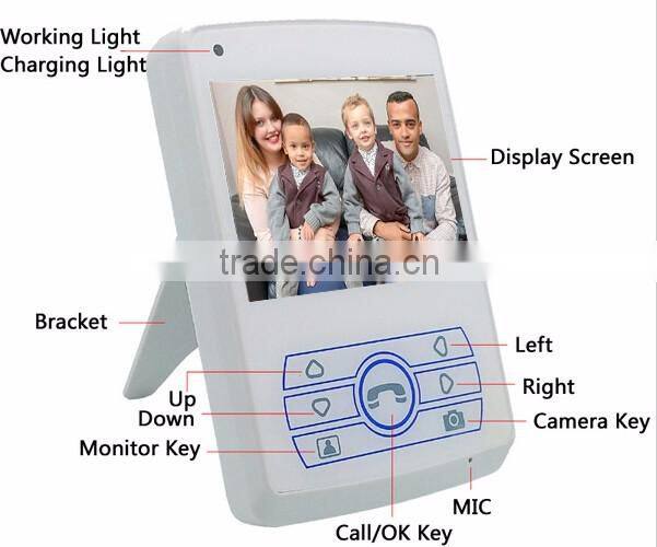 3.5'' inch Wireless Video Door Phone wireless Intercom