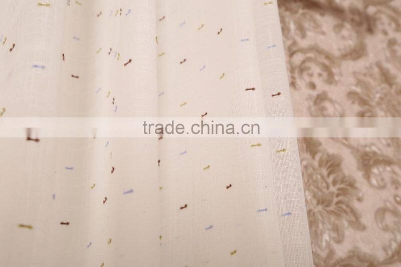 sheer polyester voile eyelet curtain drapes