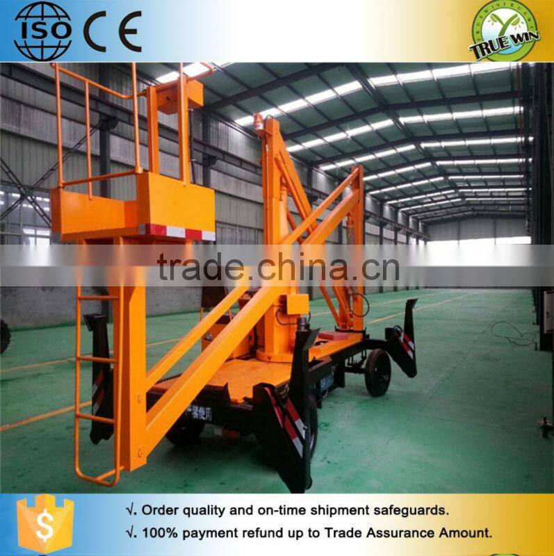 Electric ladder lift elevator hydraulic boom lift