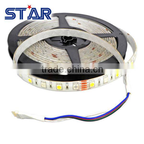5meters flexible DC12V 60led/m 14.4W/M IP65 silicon glue led strip rgb