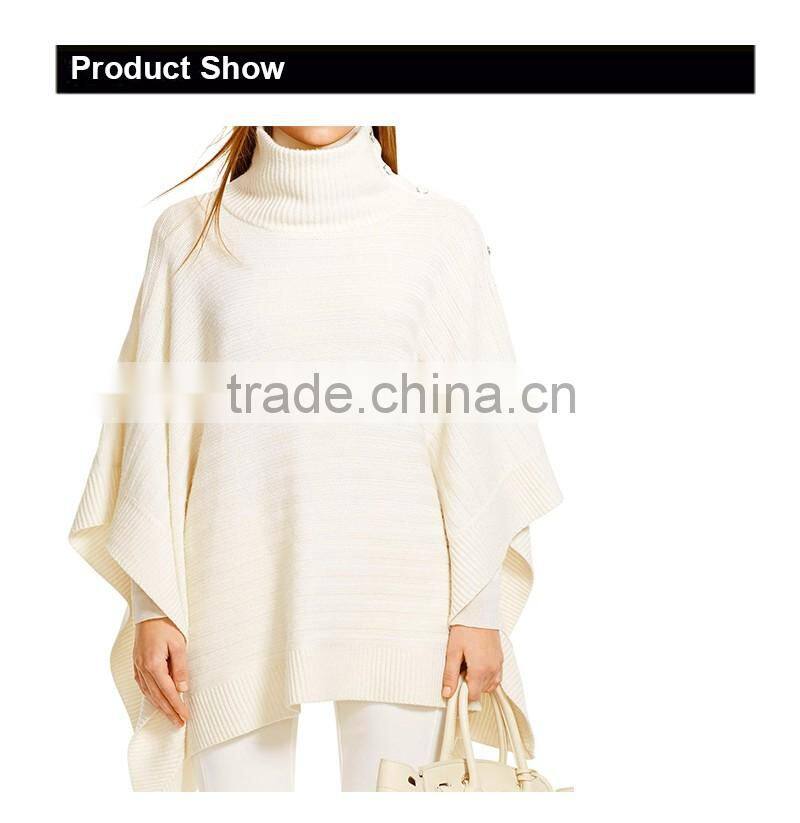 16FZCP06 women fashionable cashmere poncho 2016