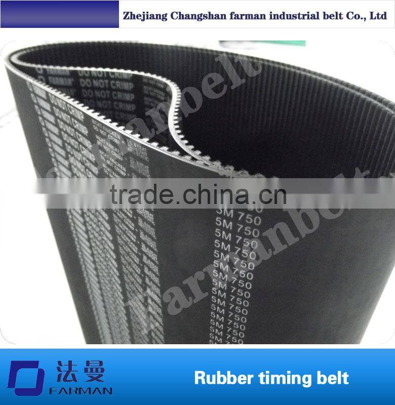 Factory direct sales timming belt, rubber synchronous belt, type:5M Brand: Farman