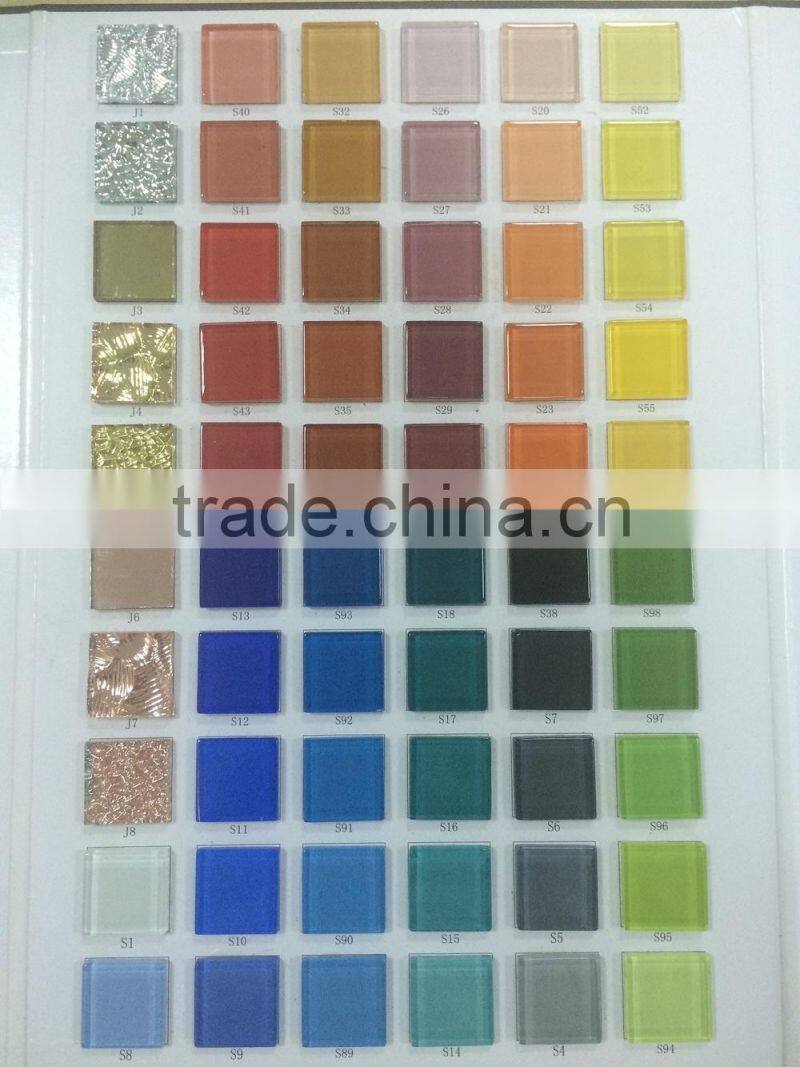 mixed color glass mosaic tile