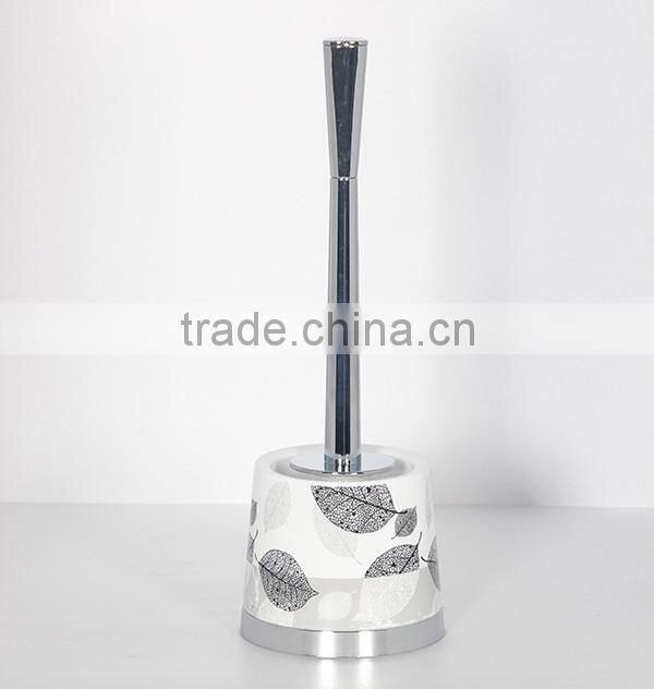 Grey leaf printed bathroom toiletry set