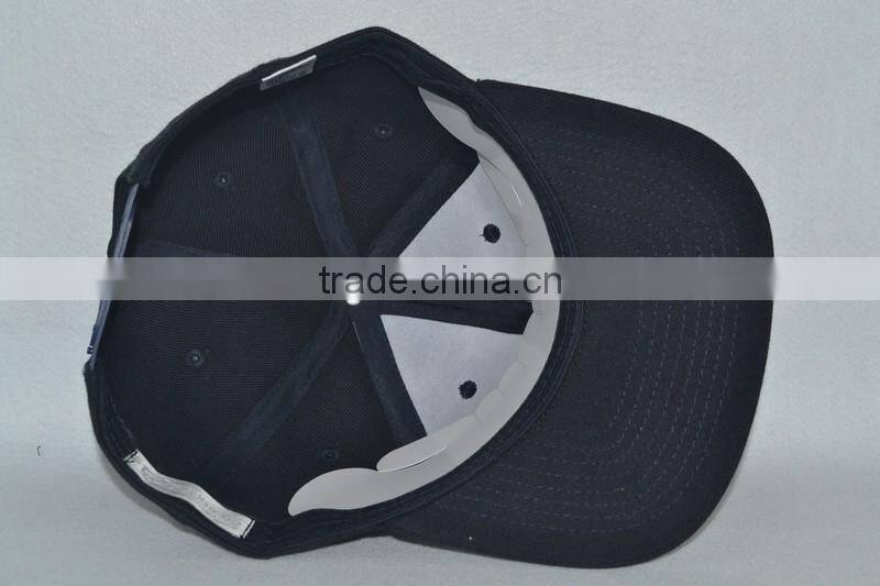 Guangzhou hat factory professional custom 100% acrylic/black/white embroidery logo/flat brim hat