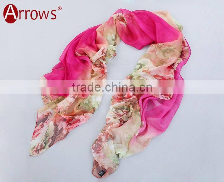 Good Quality Imitated Silk Fabric Women Ladies Scarf Shawls Wraps Poncho for Decoration Seaside