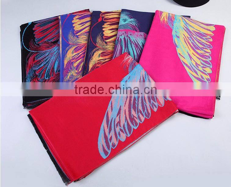 2016 Wholesale Scarves Eagles Printed Animal Shawl Acrylic Wool