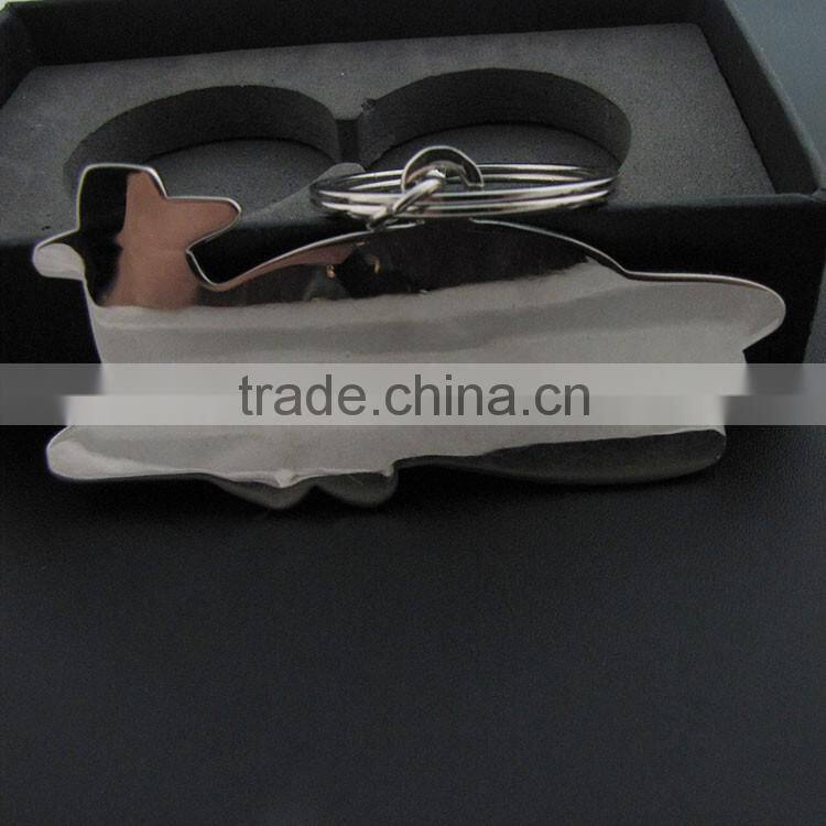 3d metal airplane aeroplane shaped keyring key chain