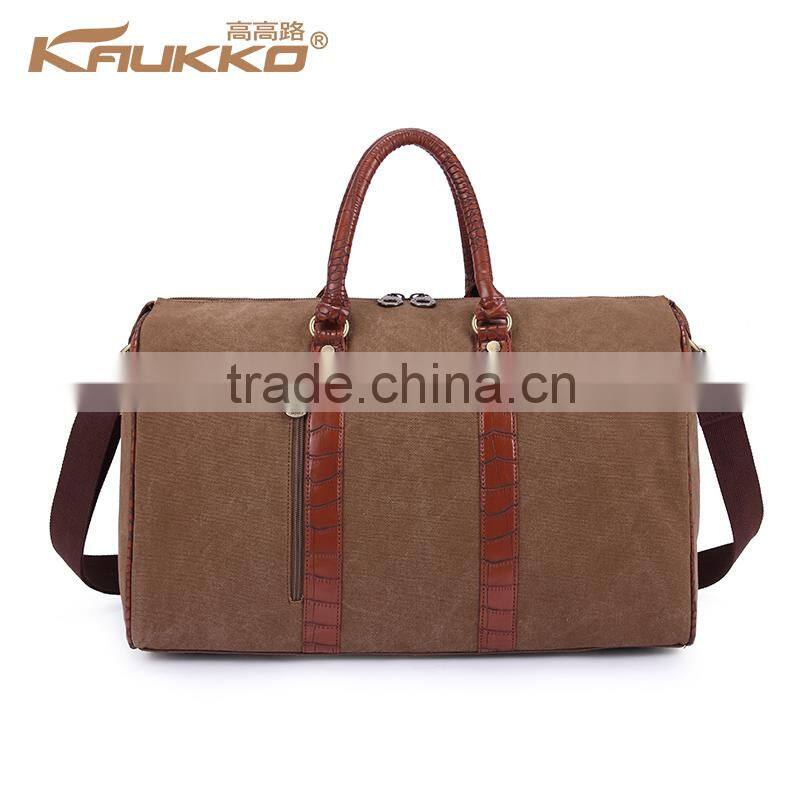 Feshion travel Bag, canvas leather bag ,luggage Bag, Messager Bag Tote